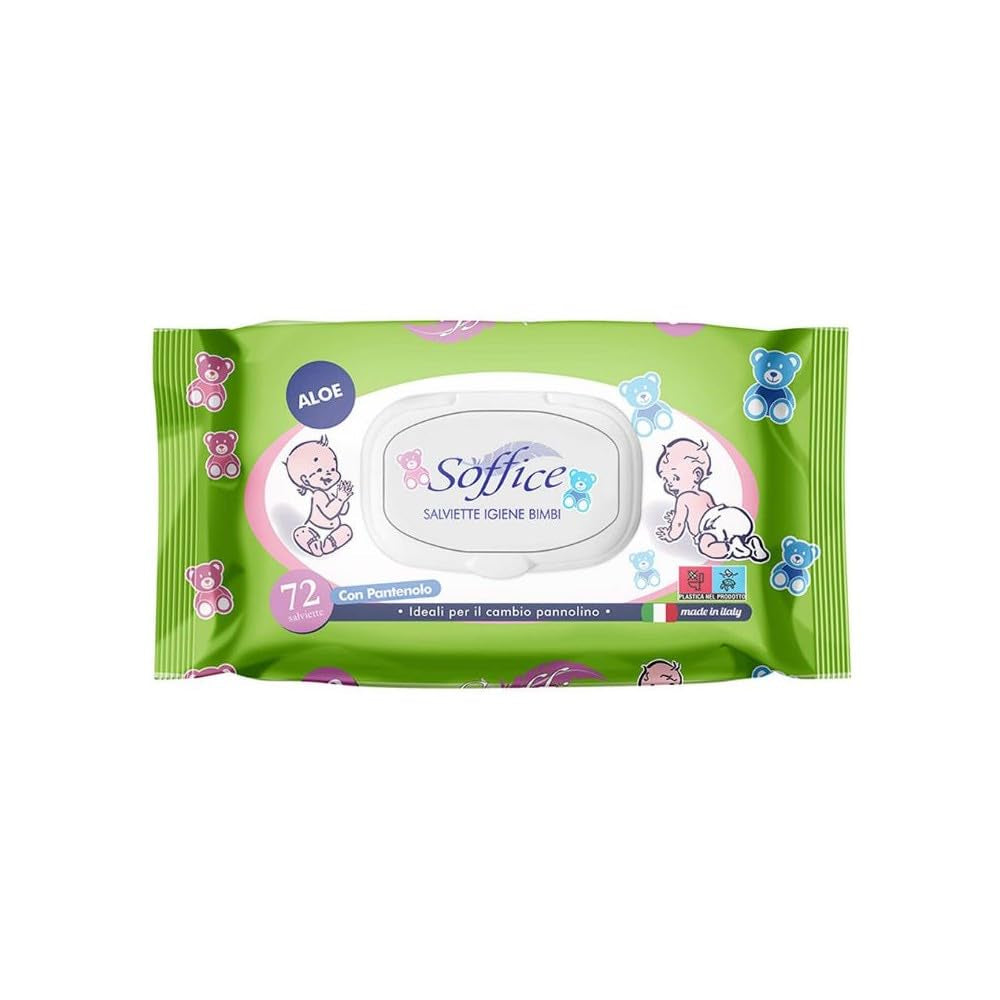 Reinigungstücher mit Aloe Vera für Kinder, 72 Stück