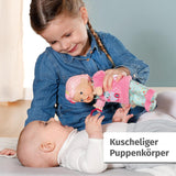 BABY born for Babies Fee Weichkörperpuppe mit Fingertaschen in den Armen 26cm hohe Handpuppe 834695 Zapf Creation