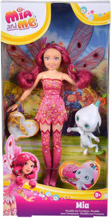 Simba 109483042 Mia and Me Puppe, Phuddle mit Trumptus, Elfe mit beweglichen Flügeln und Beinen, 6 Haarspangen, 2 Armbänder, ab 3 Jahren, mehrfarbig, 23 cm