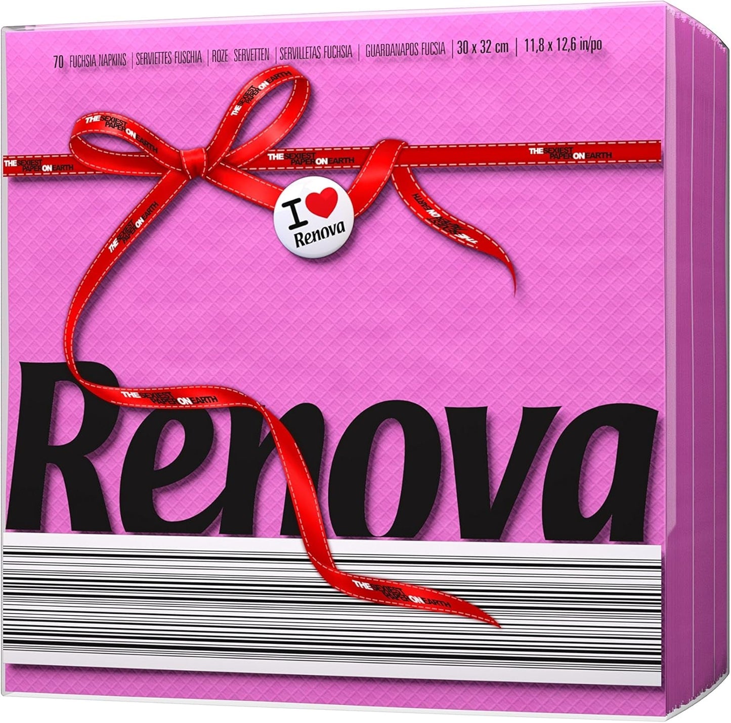 Renova Red Label Fuchsia Papierservietten – 70 Servietten