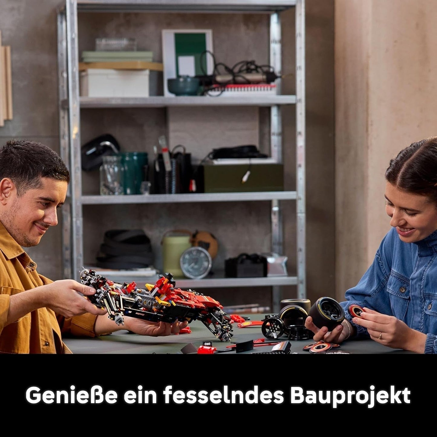 LEGO Technic Ferrari SF-24 F1 Rennwagen – Modellauto für Erwachsene – Formel-1-Sammelset – V6-Motor, Getriebe, Lenkung und DRS im Maßstab 1:8 – Geschenk für Fans von Motorsport und Rennwagen 42207 Bausätze Beuche den LEGO-Store