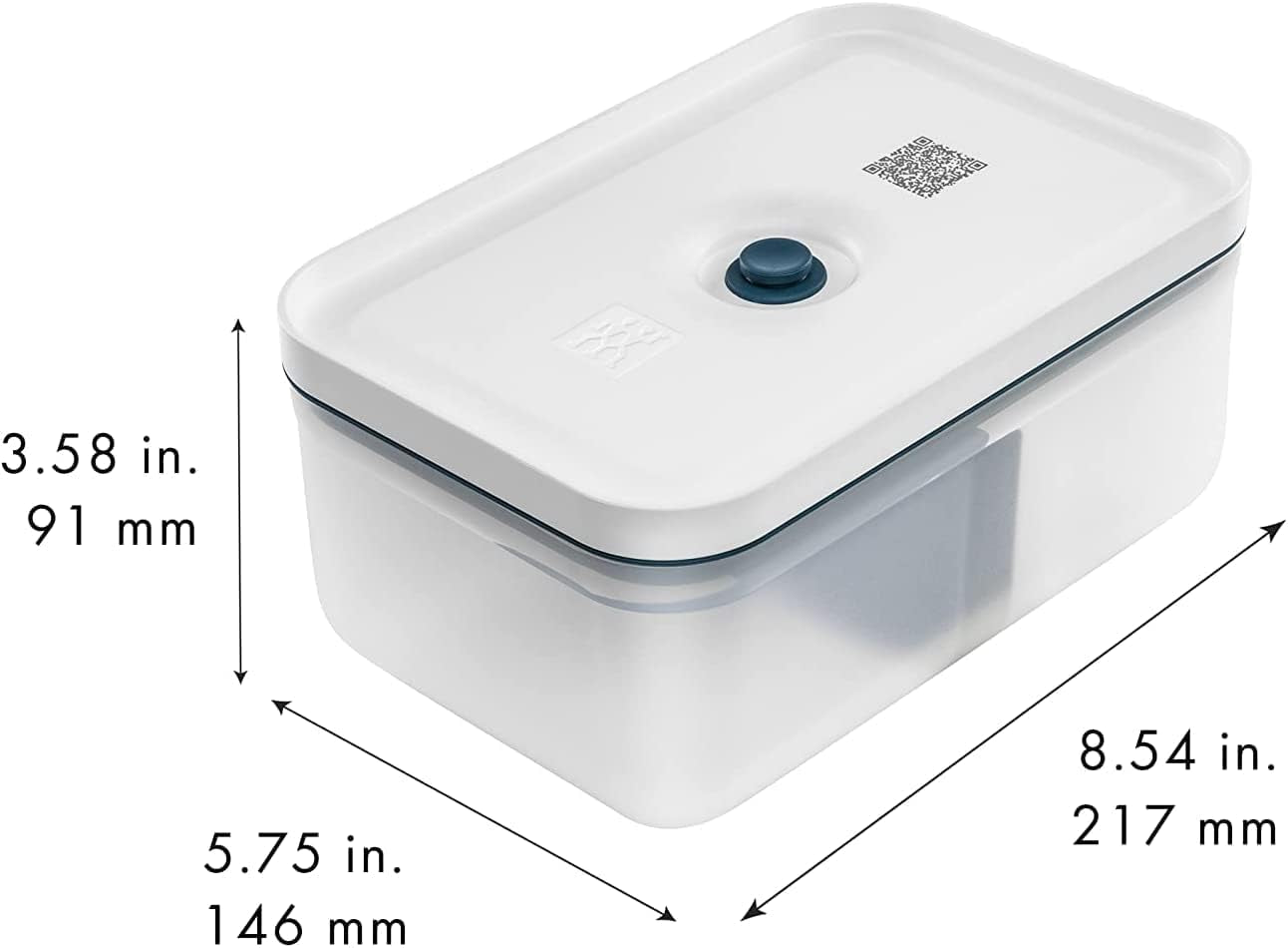 Zwilling Fresh & Save Vakuum-Lunchbox-Set / Kühlschrankaufbewahrung, 3-tlg., Kunststoff, halbtransparent, La Mer Lebensmittel-Aufbewahrungsboxen Naty Shop