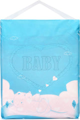 Bedruckte Windeln für Erwachsene, 5500–5800 ml, 2er-Pack – Blushing Baby (M)
