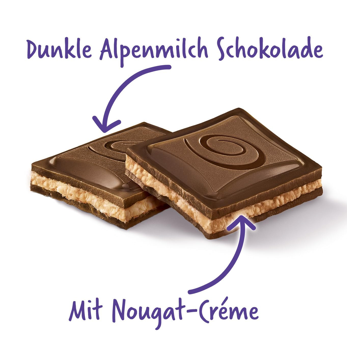 Milka Black Milk – Alpenschwarze Schokolade mit Milch- und cremiger Nougatfüllung – 85g