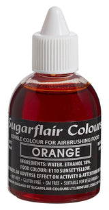 Sugarflair Airbrush-Lebensmittelfarbe Golden Gold, essbare flüssige Lebensmittelfarbe, Airbrush-Färbung für Kuchen, Muffins, Glasur und Kuchendekoration – 60 ml