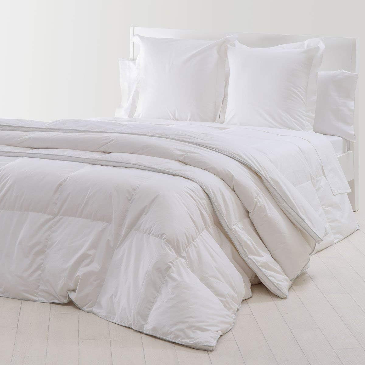 Platin, Gänsedaunen, 300 g/m², 240 x 220 cm, weiß (weiß) Bettdecken und Steppdecken Naty Shop