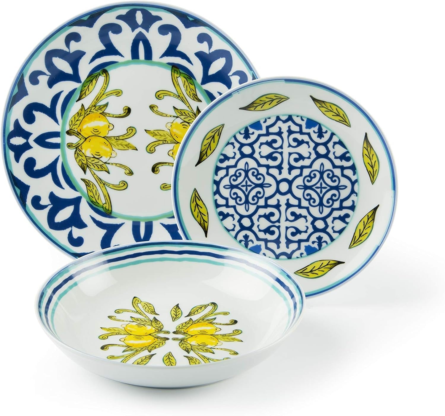Excelsa Amalfi Geschirrset, 18-teilig, Porzellan