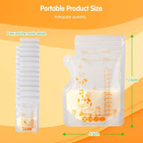 Vinabo 50 Stück Muttermilchbeutel, 250Ml Bpa-Free Muttermilk Storage Bag, Milchbeutel Für Muttermilch Mit Ausgießer Für Das Stillen, Selbststehender, Kann Eingefroren Werden, Vorsterilisiert Accessories Food and Breastfeeding Baby Naty Shop