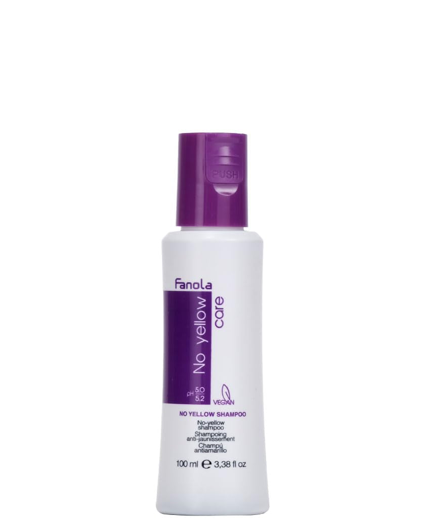 Fanola No Yellow Silver Shampoo gegen gefärbtes Haar mit Flecken. Fanola Dusche und Bad