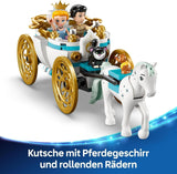 LEGO® Disney Prinzessinnen-Schloss Aschenputtel und Pferdekutsche, Set für Mädchen ab 6 Jahren, fantastisches Spielzeug mit Mini-Puppen Prinzessin Aschenputtel und Prinz Charming, Geschenkidee für Disney-Fans 43275 Bausets Beuche den LEGO-Store
