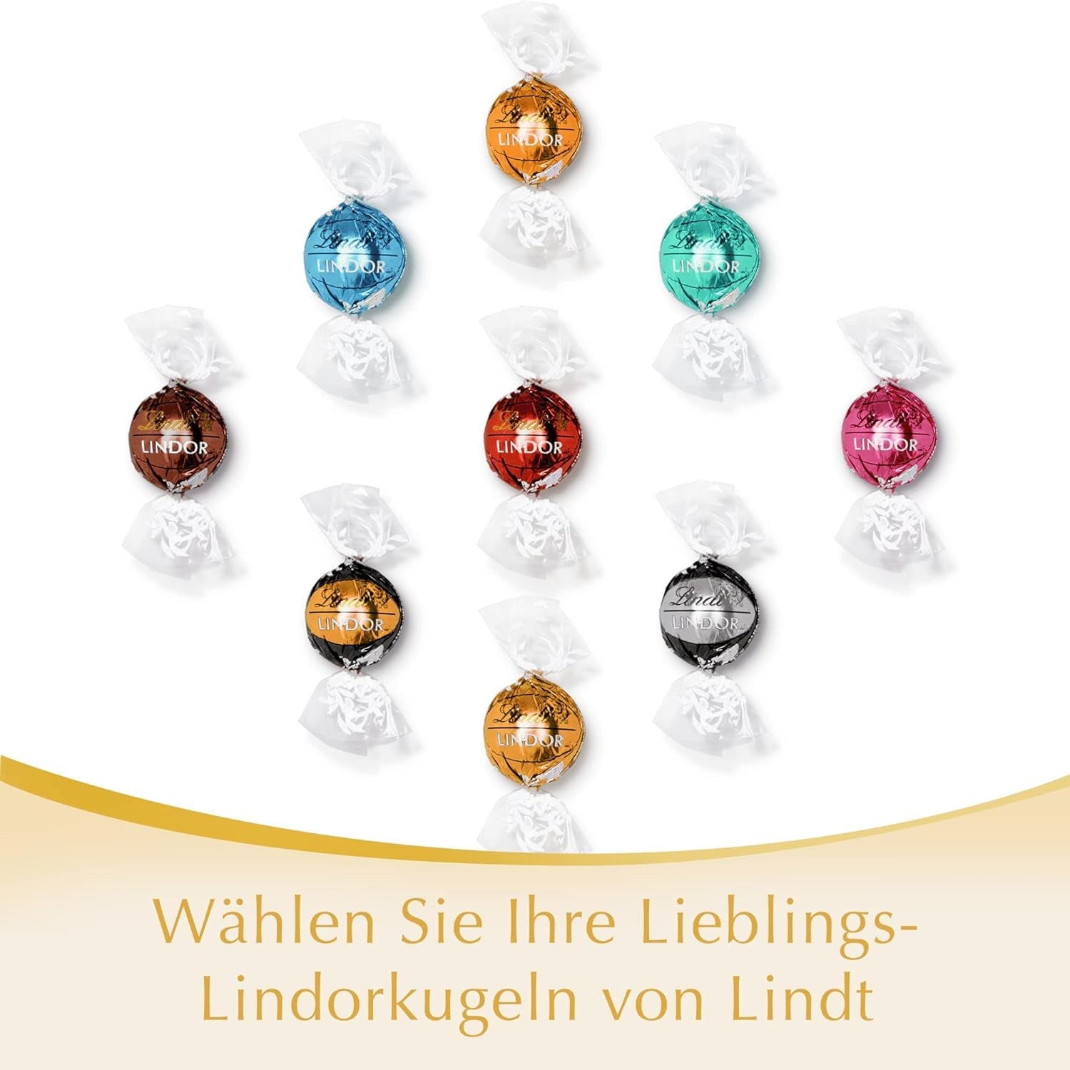 Lindor weiße Schokoladenkugeln | 400g ca. 30 weiße Schokoladenkugeln mit zartschmelzender Füllung | Geschenk aus Schokolade | Schokoladengeschenk (2er Pack)