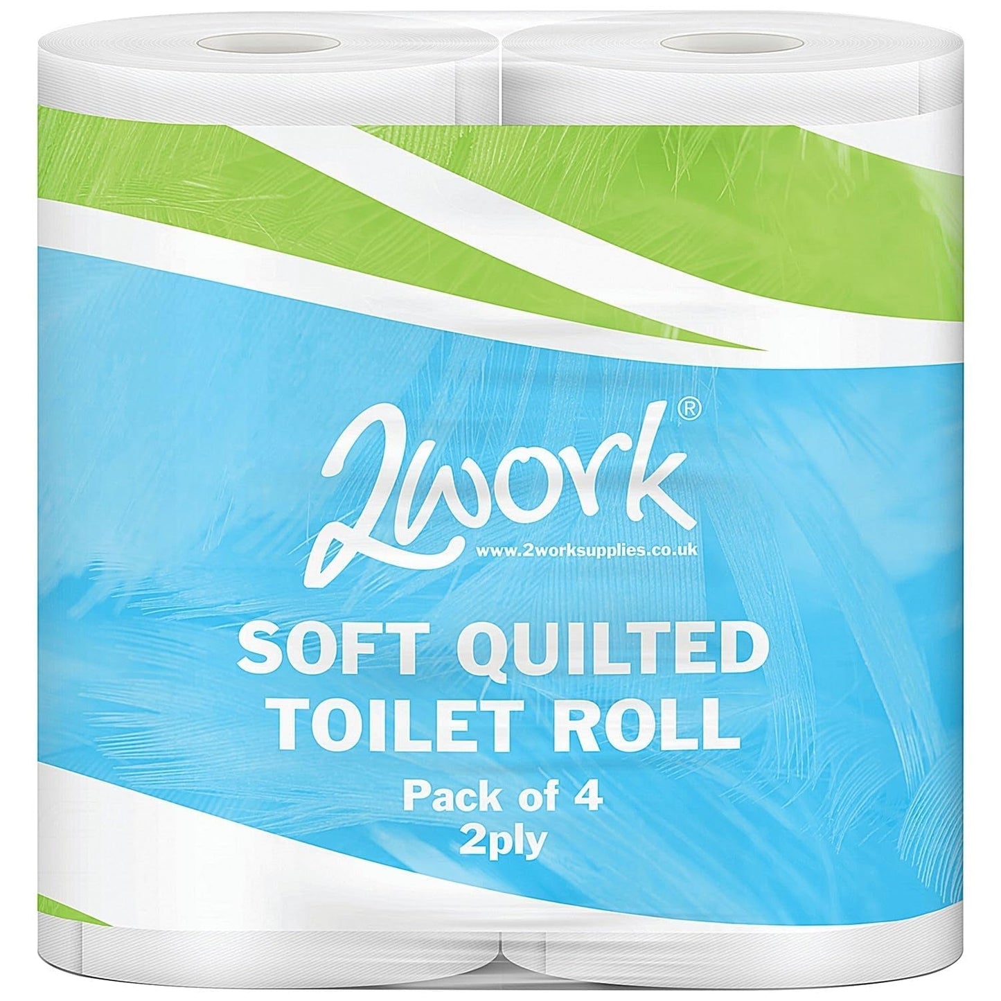 Star Dq4Pk Luxus-Toilettenpapierrolle, gesteppt, 2-lagig, Weiß (40 Stück)