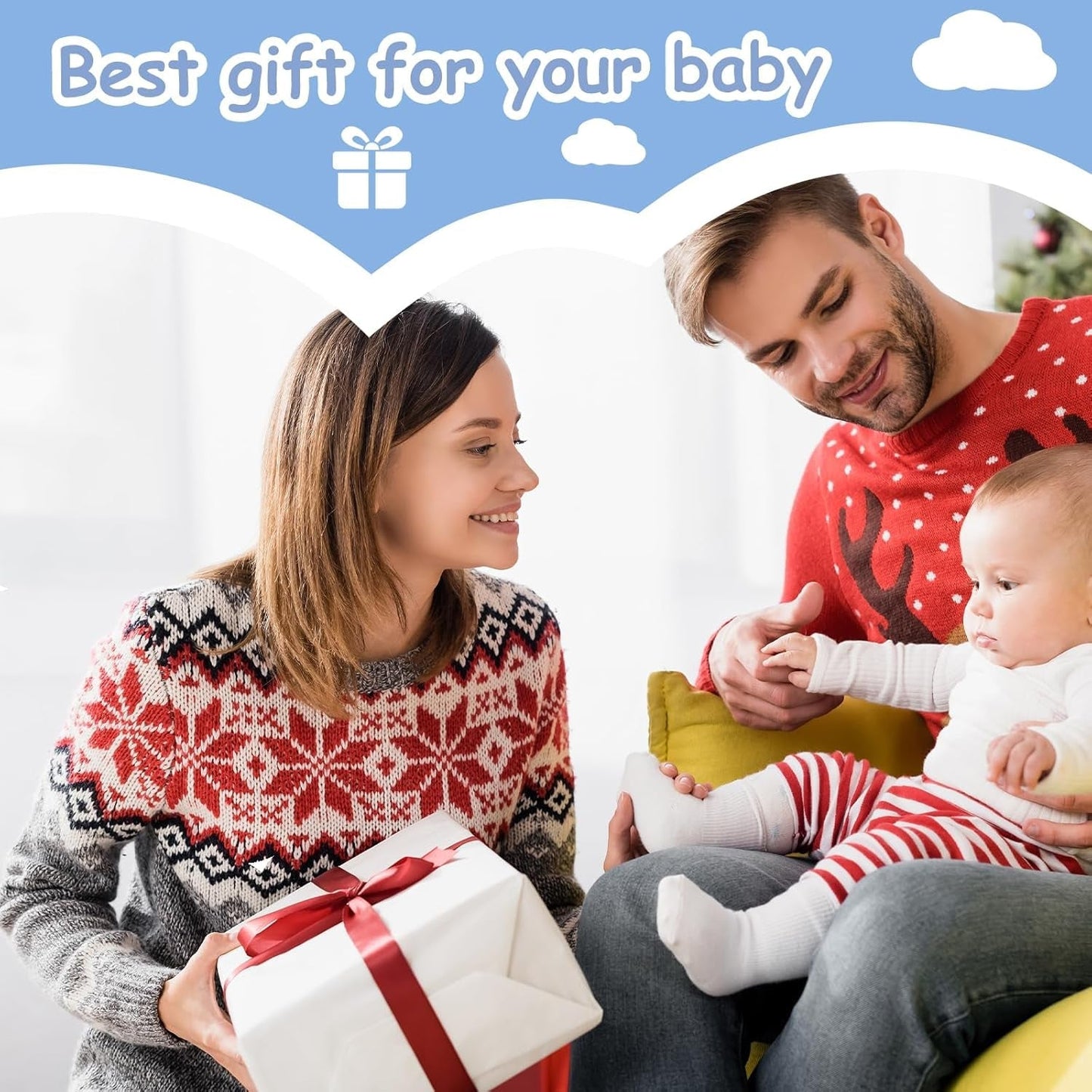Baby-Beißring [Original] – Silikon-Beißring-Spielzeug, cooler Beißring, Zahnungshilfe, BPA-frei | Spielzeug, Accessoires und Geschenke für Kleinkinder ab 3 Monaten | 4 Stück