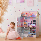 Olivias Little World Glasshouse Kids 12" Puppenhaus & 10 Puppenzubehör 3,5" Multi Td-12518D Puppenhäuser Naty Shop
