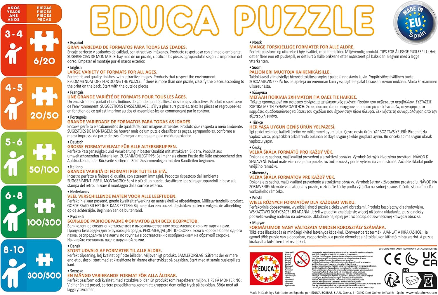 Educa - Puzzle 200 Teile | Disney Parade, Puzzle 200 Teile für Kinder ab 6 Jahren, Disney World (13289) Puzzle Naty Shop