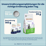 Almo Nature Functional – Darmhilfe – Nassfutter für erwachsene Katzen mit empfindlichem Darm – mit Fisch und Geflügel – unterstützt das Mikrobiom – 70 g (6er-Pack)