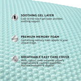 Sealy SE '19 Essentials SM Aqua Bubble Gel Sheet, 1 MC (US) Kissen, Weiß, 61 x 40 x 14 cm Naty Shop Standardkissen
