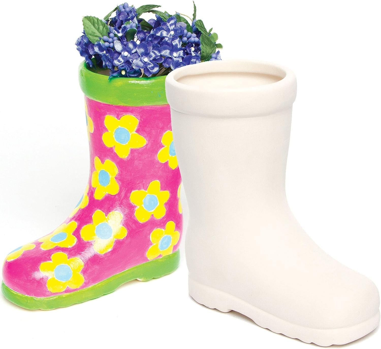 Baker Ross 'Wellies' Keramiktöpfe für Kinder (2 Stück)