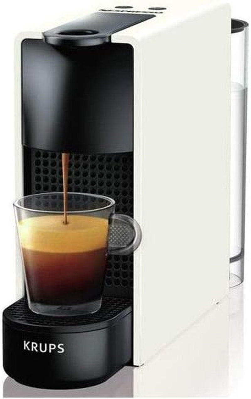 Krups Nespresso Essenza Mini Pure White Espressomaschine, Kaffeekapsel, Espresso-Stil, kompakter Espresso Barista YY2912FD