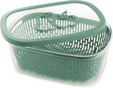 Säge zum Konservieren von Fruchtaroma, Kunststoff, grün, 4 LT – rechteckig. Frischhaltedosen Naty Shop Green 4 Lt – rechteckig