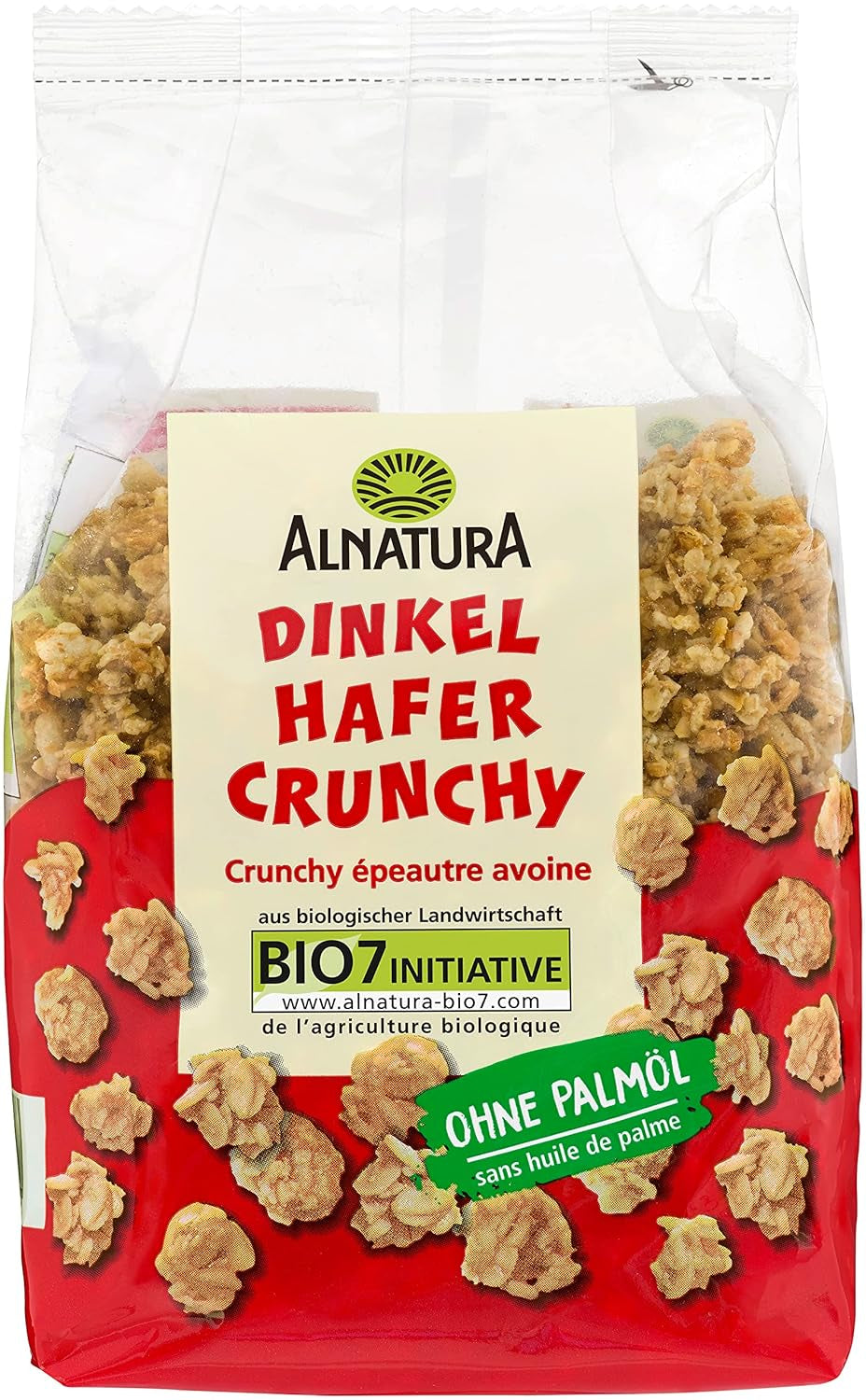 Knusprig mit Dinkel und Bio-Hafer, 375g