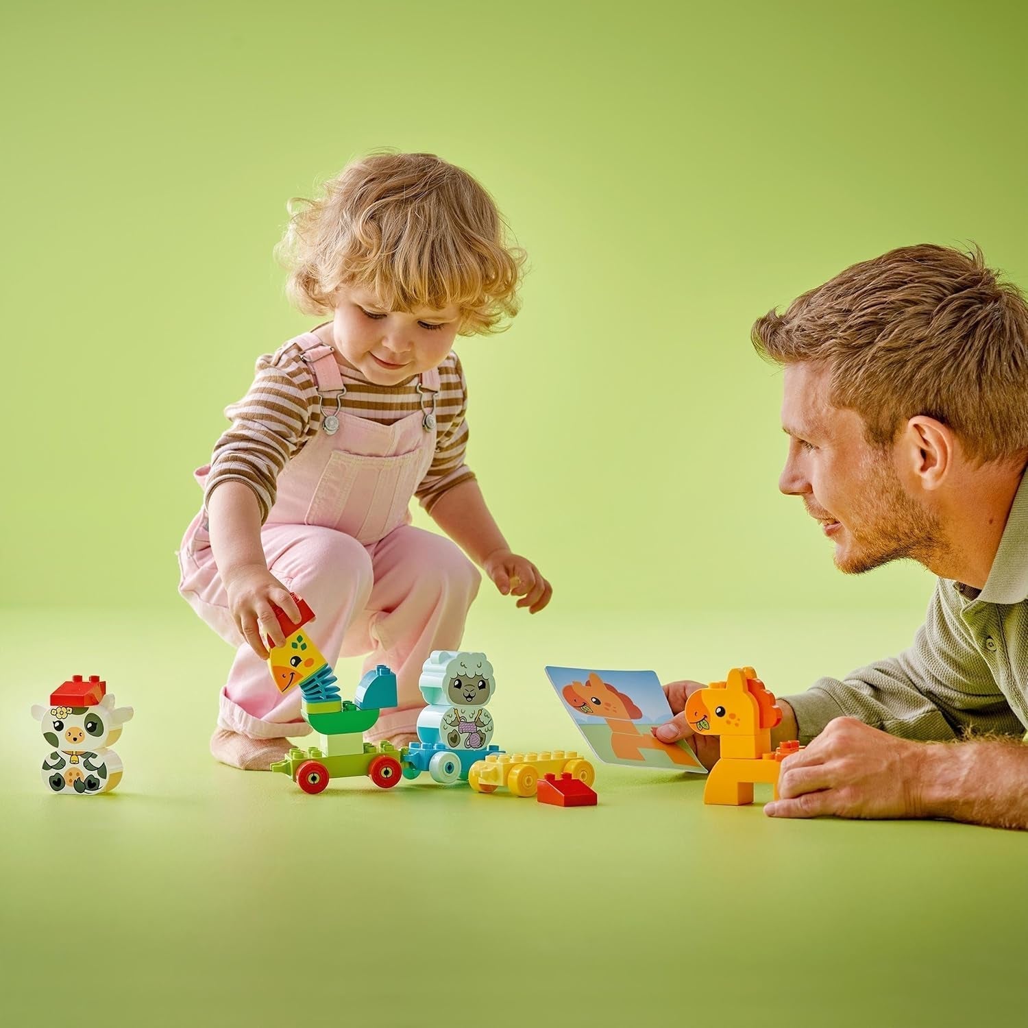 LEGO DUPLO Tiereisenbahn, Spielzeugeisenbahn mit Rädern, kreatives Bauen und Umbauen von Tierfiguren, Lernspielzeug für Kleinkinder, Geburtstagsgeschenk für Tierliebhaber, Mädchen und Jungen ab 1½ Jahren, 10412 Bausets. Besuchen Sie den LEGO-Store