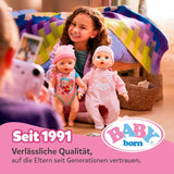 Baby Born Rosie Kuschelpuppe 30 cm mit 6 Geräuschen und Flasche, rosa