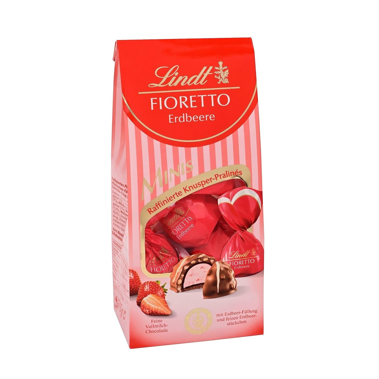 Lindt-Schokolade | FIORETTO Zabaione Geschenkset | 138g | 6 Pralinen aus Vollmilchschokolade mit Zabaione-Trüffelfüllung und knusprigem Topping, alkoholhaltig | Schokoladengeschenk