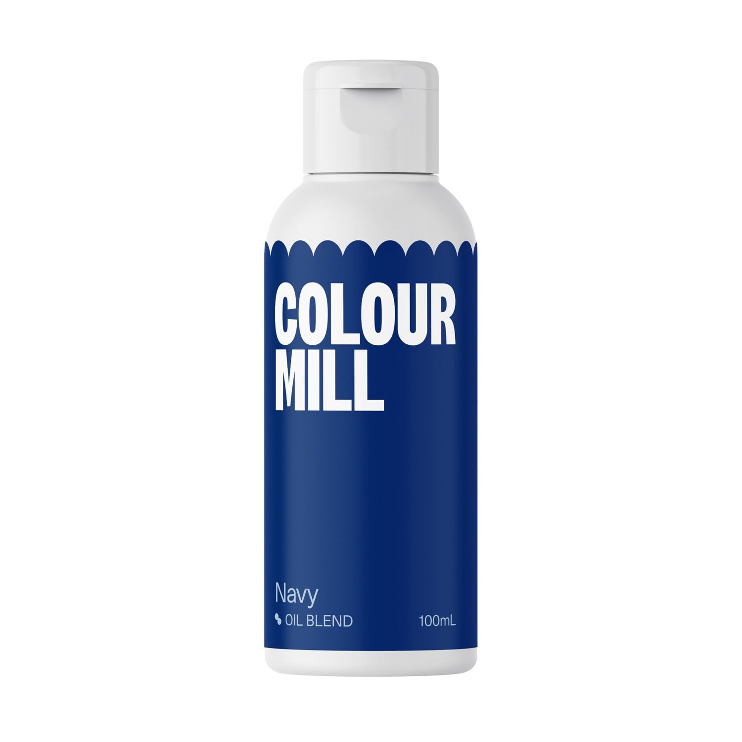 Color Mill Blend Lebensmittelfarbe auf Ölbasis, marineblaue Farbe – Lebensmittelfarbe für Schokolade, Fondant, Muffins, Kuchen, Backen, Makronen – Lebensmittelfarbe zum Dekorieren von Kuchen – 100 ml