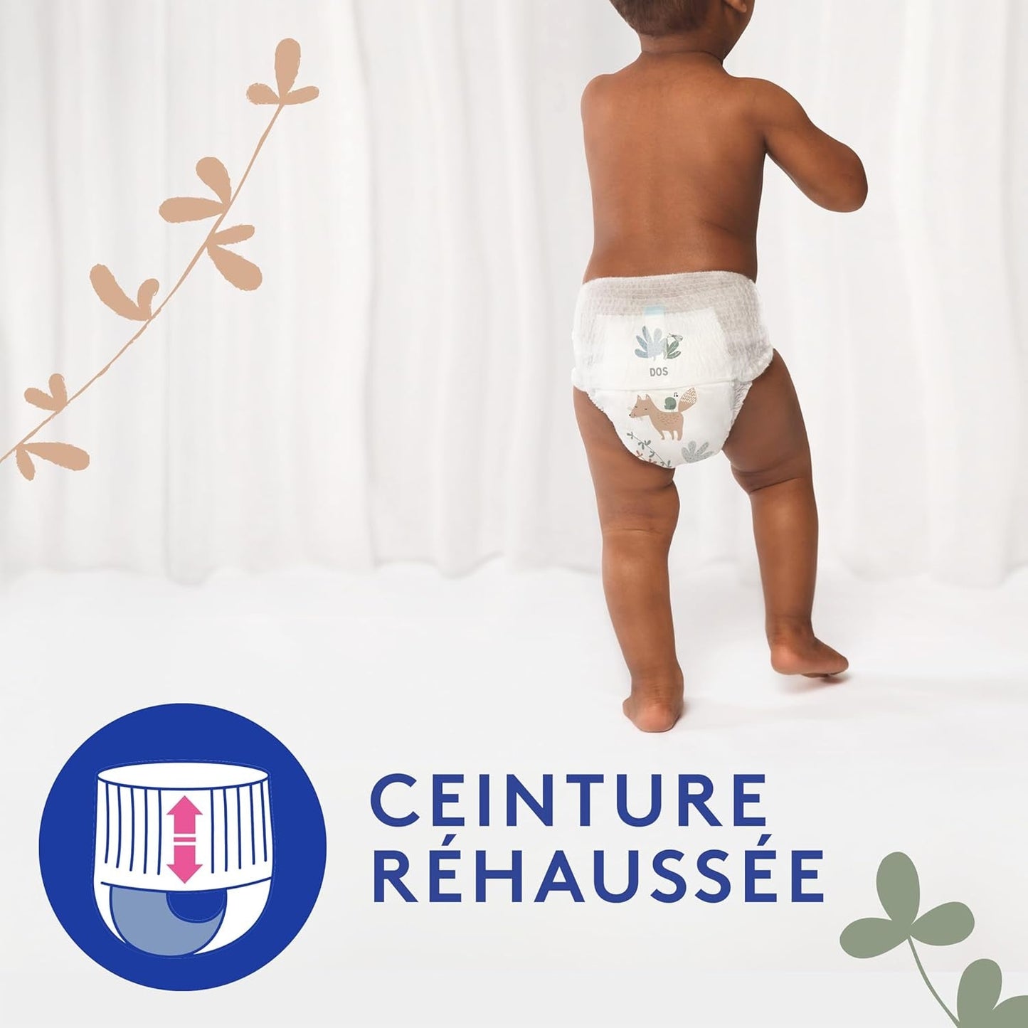 Douceur Naturelle – Höschen, Größe 6 (16–26 kg), 1-Monatspackung – 112 Höschen