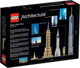 LEGO Architecture New York City-Set, Skyline-Modellbausatz mit World Trade Center und Freiheitsstatue, Kunsthandwerk für Erwachsene, Heim- und Bürodekoration, Geschenke für Frauen und Männer 21028 Bausets Besuchen Sie den LEGO-Store