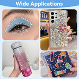 Harz Strasssteine ​​​​4200Pcs Strass Kristalle 1Mm-5Mm Gemischte Kinder Bastelsachen Kit Mit Strass Mit Picking Pinzette Und Stift Für DIY Nägel Kleidung Kunsthandwerk Gemischt Becher Party (A)