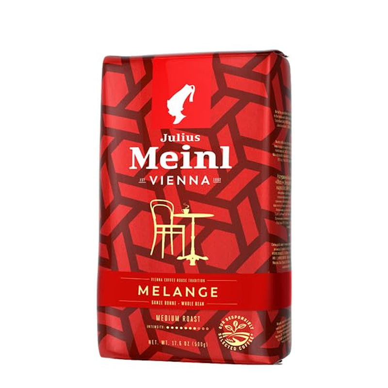 Wiener Melange - 500g Vollkorn | Klassische Wiener Kaffeemischung | Aromatischer Kaffee aus 100 % Arabica-Bohnen. Ideal für Kaffeevollautomaten und Espressomaschinen