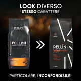 Pellini N.82 Vivace, Kaffeebohnen für Espresso 1 kg, Arabica- und Robusta-Mischung mit kräftigem und ausgefungem Geschmack, mittlere Röstung