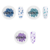 NÉONAIL Nail Art Flowers Set – Trockenblumen – Getrocknete Blumen – Nageldesign Zubehör – Nageldekorationen – Getrocknete Blüten – Nageldekoration – Gelnägel Zubehör – 3 Farben – Rosa, Lila, Orange