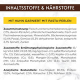 Gourmet A la Carte Nassfutter für Katzen mit Huhn, Spinat und Pasta-Perlen, 26er-Pack (26 x 85 g)