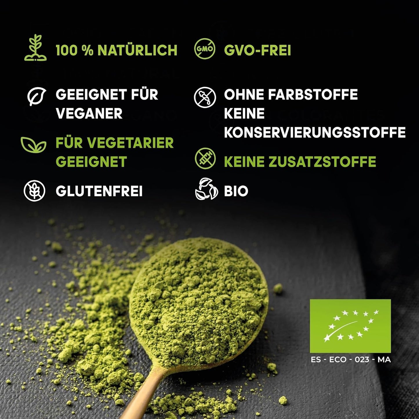 Japanischer Matcha-Tee, Premiumqualität, Pulver. 100 % natürlich. Grüntee-Reduzierer, kraftvoller Entgifter und Antioxidans. Rein kultivierter Matcha – Herkunft: Japan (100 g)
