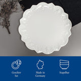 Villeroy & Boch Toy's Delight Royal Classic 8-teiliges Geschirrset, spülmaschinen- und mikrowellengeeignet, weiß, Teller, 4-Personen-Geschirrset, Weihnachtsgeschirr, Spielzeug, Premium-Porzellan