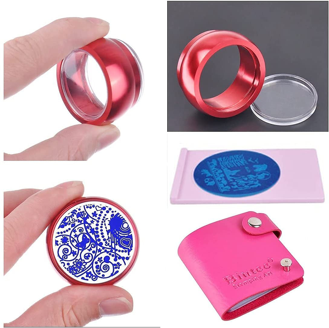 Biutee Nagelstempel-Set, 30-teilig, Nagelschablone, Nagelstempeln, Tiere, Blumen, Bilder, Nagelstempelplatte mit 2 Stempeln, 2 Schabern, Nageldesign-Zubehör, französischer Nagelstempel