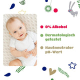 Șervețele umede Kindii Natural Balance pentru bebeluși – (1 x 60 buc.) Șervețele umede pentru bebeluși și copii – Protectoare, Aloe Vera, Parfum delicat – 60 buc.