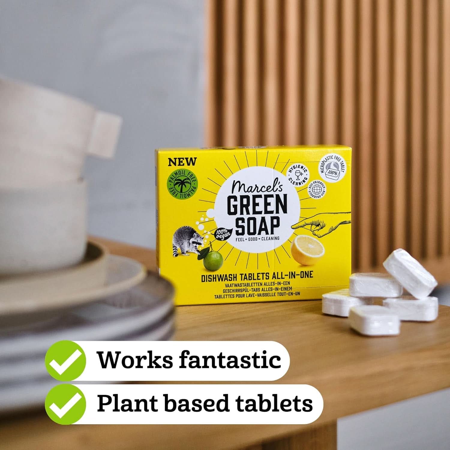 Marcel'S Green Soap Geschirrspültabs All-In-One – Grapefruit & Limette – 25 Stück Küchenreiniger Naty Shop