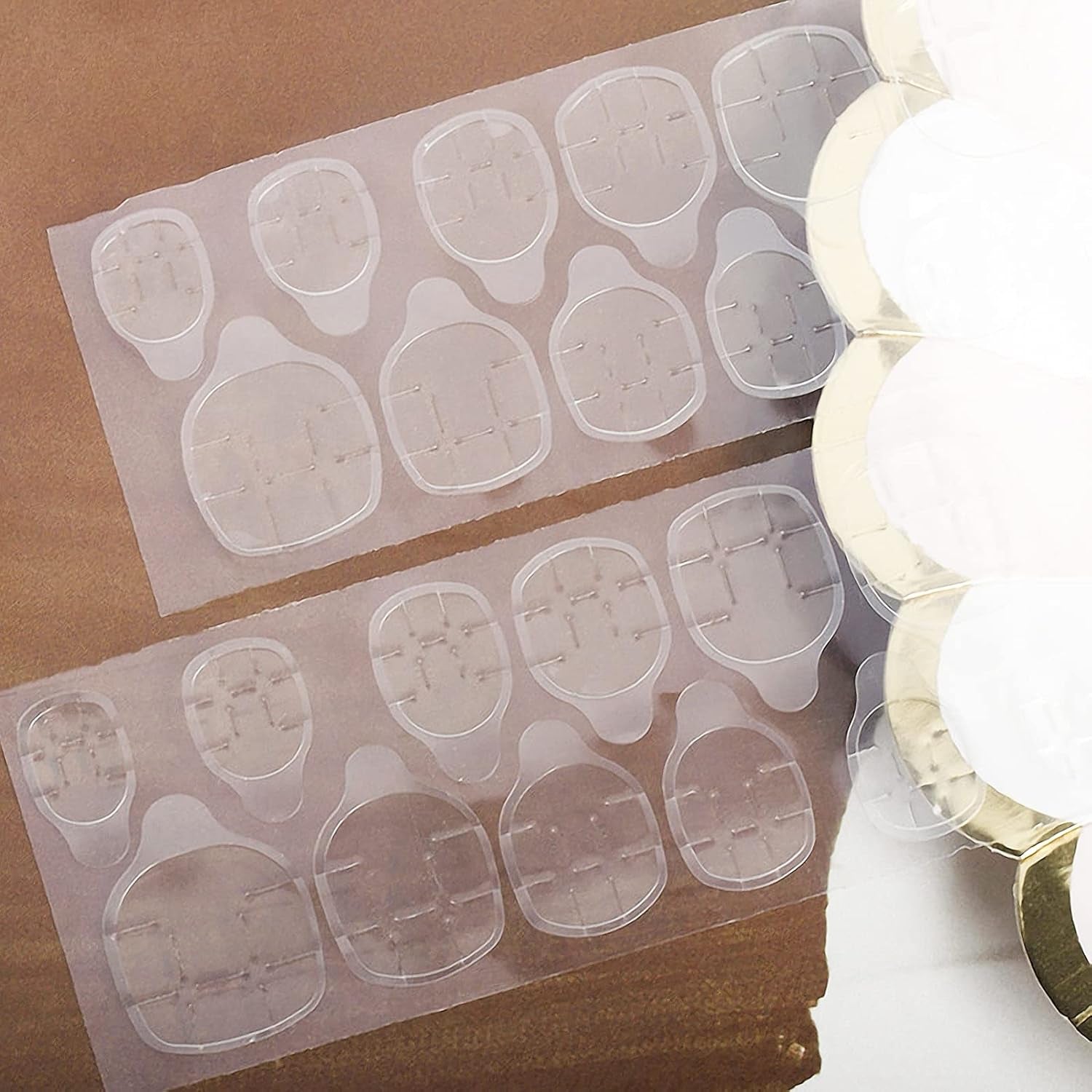 360 Stück transparente selbstklebende Nagelstreifen, Nagelkleber, doppelseitige selbstklebende Streifen, transparent, DIY-Maniküre-Dekoration
