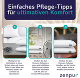 Set mit 2 Kissen zur Nackenstütze 40 x 60–13 cm – ergonomisches Schlafkissen für Nacken und Schultern, Öko-Tex-zertifiziert. Orthopädische Nackenkissen Naty Shop