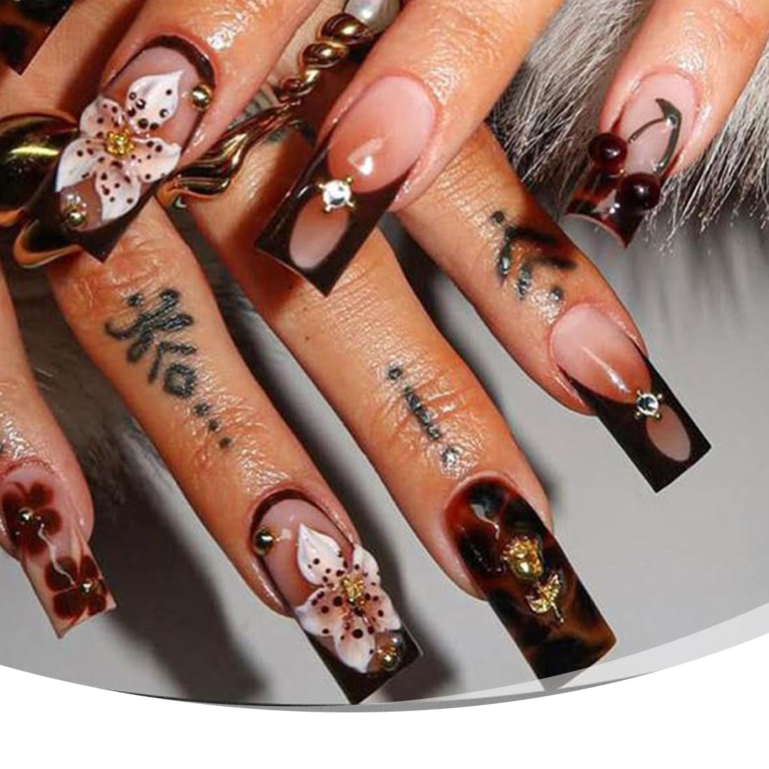 100 Stück 3D Blume Nagel Charms Nägel Zubehör Nageldesign Glitzersteine ​​​​Nailart Strasssteine ​​​​Flower Nail Charms Luminous Flower Nail Art Charms Bunte Blumen Deko Nagel Steinchen Flowers Nail