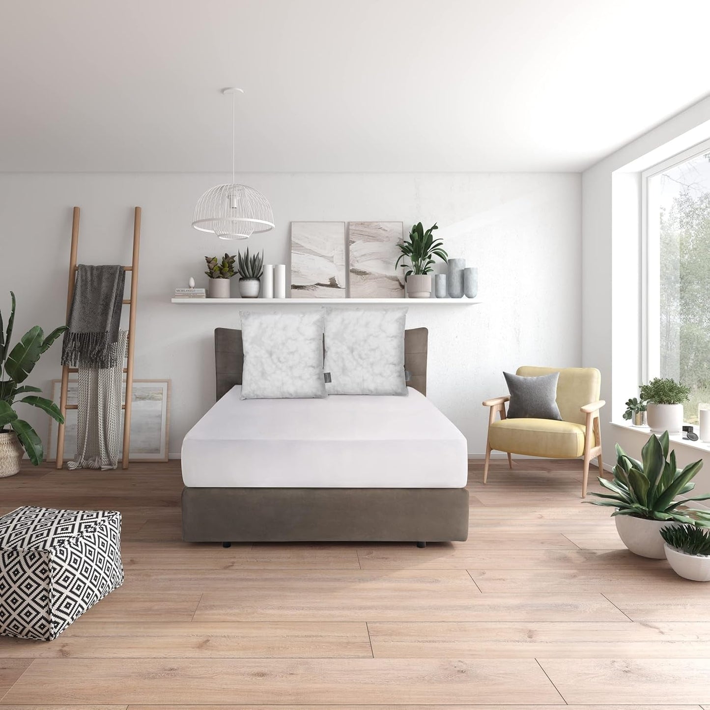 Traumnacht Green Basic Kissenset bestehend aus zwei Kissen 80 x 80 cm, Öko-Tex zertifiziert, hergestellt nach dem deutschen Qualitätsstandard Naty Shop Standardkissen 80 x 80 cm