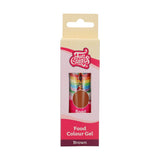 Funcakes Lebensmittelfarbe, braunes Gel: Hochkonzentrierte Lebensmittelfarbe für Teig, Creme, Fondant und Marzipan. Einfache Dosierung. Ein einziger Tropfen, um lebendige Farben zu erzeugen. Halal. 30 g.