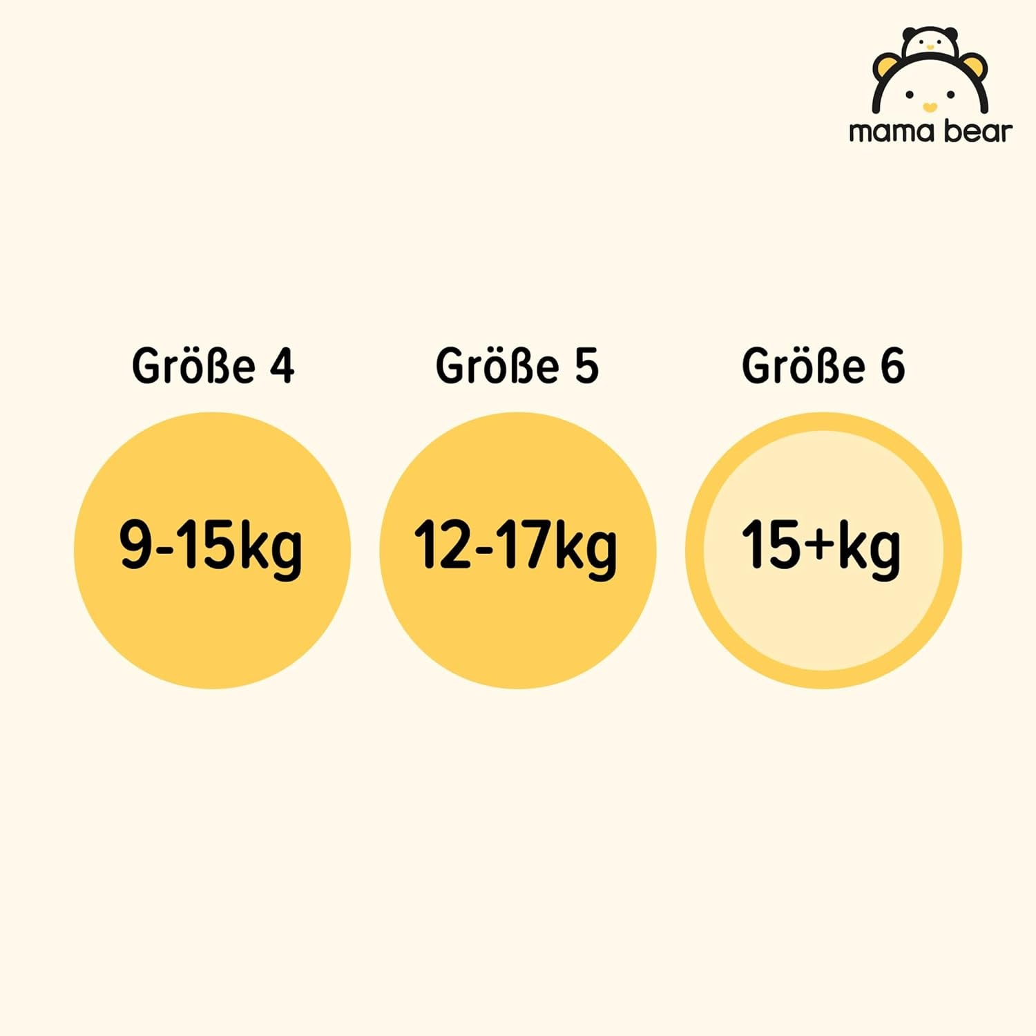 Amazon-Marke: Mama Bear Disney Größe 6 (15+ kg) – Monatspackung, Weiß, 120 Stück (2 Packungen mit 60 Stück)