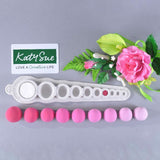 Katy Sue, Molding Silicon Hemispheres Diff. Abmessungen, Dosierung Zuckerpaste, 10 Mulden Kitchen Naty Shop