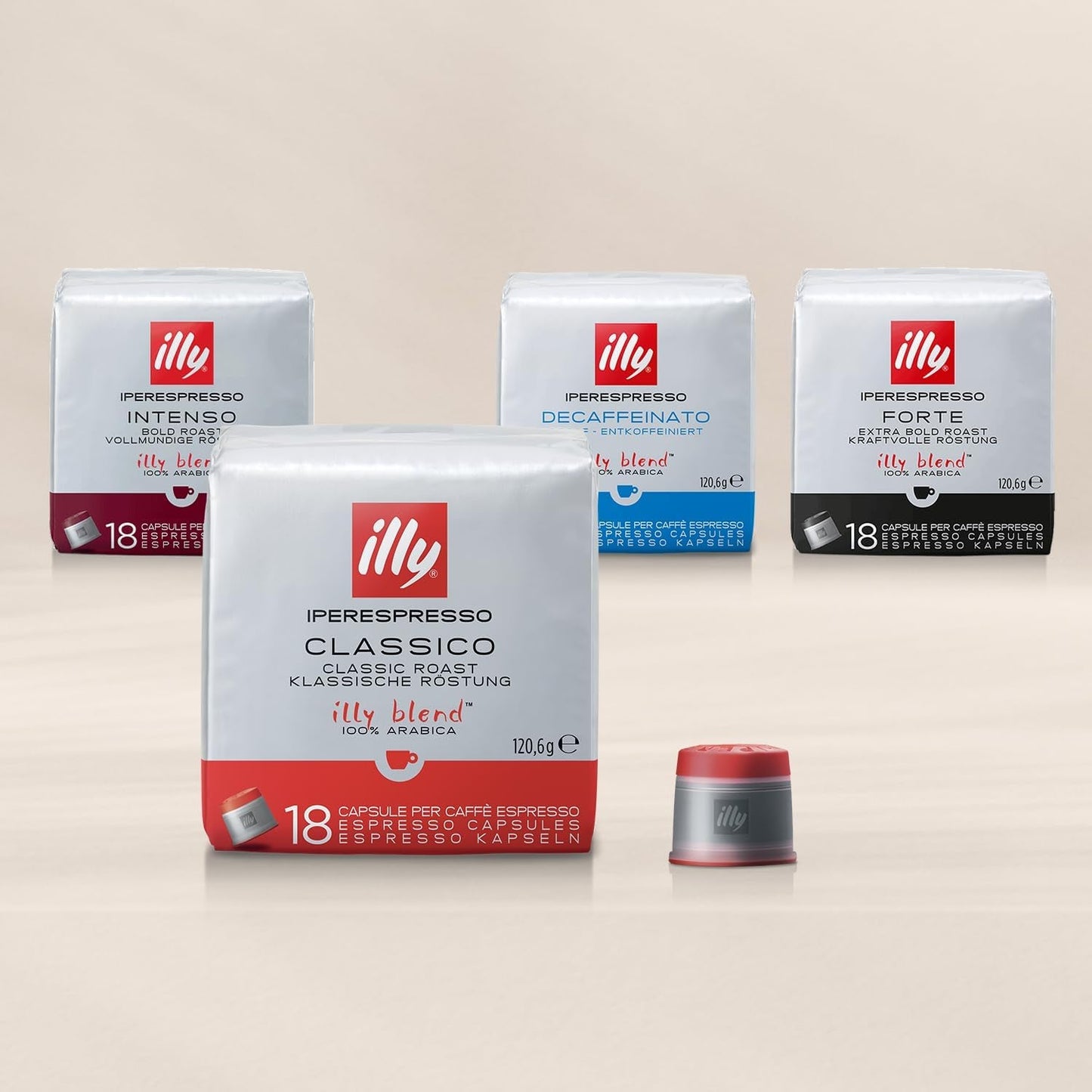 illy Iperespresso Kaffeekapseln klassische Röstung CLASSICO, Packung mit 100 Kapseln
