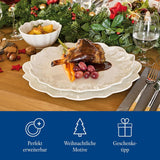 Villeroy & Boch Toy's Delight Royal Classic 8-teiliges Geschirrset, spülmaschinen- und mikrowellengeeignet, weiß, Teller, 4-Personen-Geschirrset, Weihnachtsgeschirr, Spielzeug, Premium-Porzellan